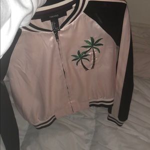 PINK SILK BOMBER